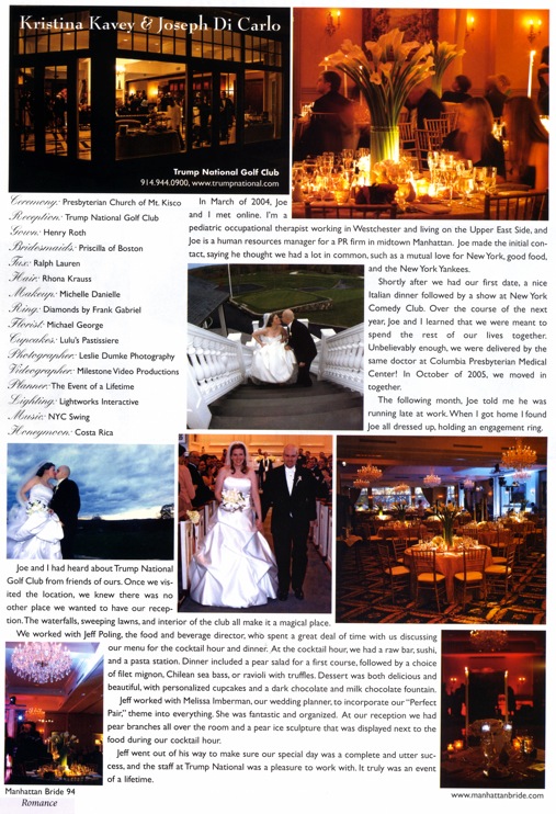 Manhattan Bride Magazine - Kristine & Joseph